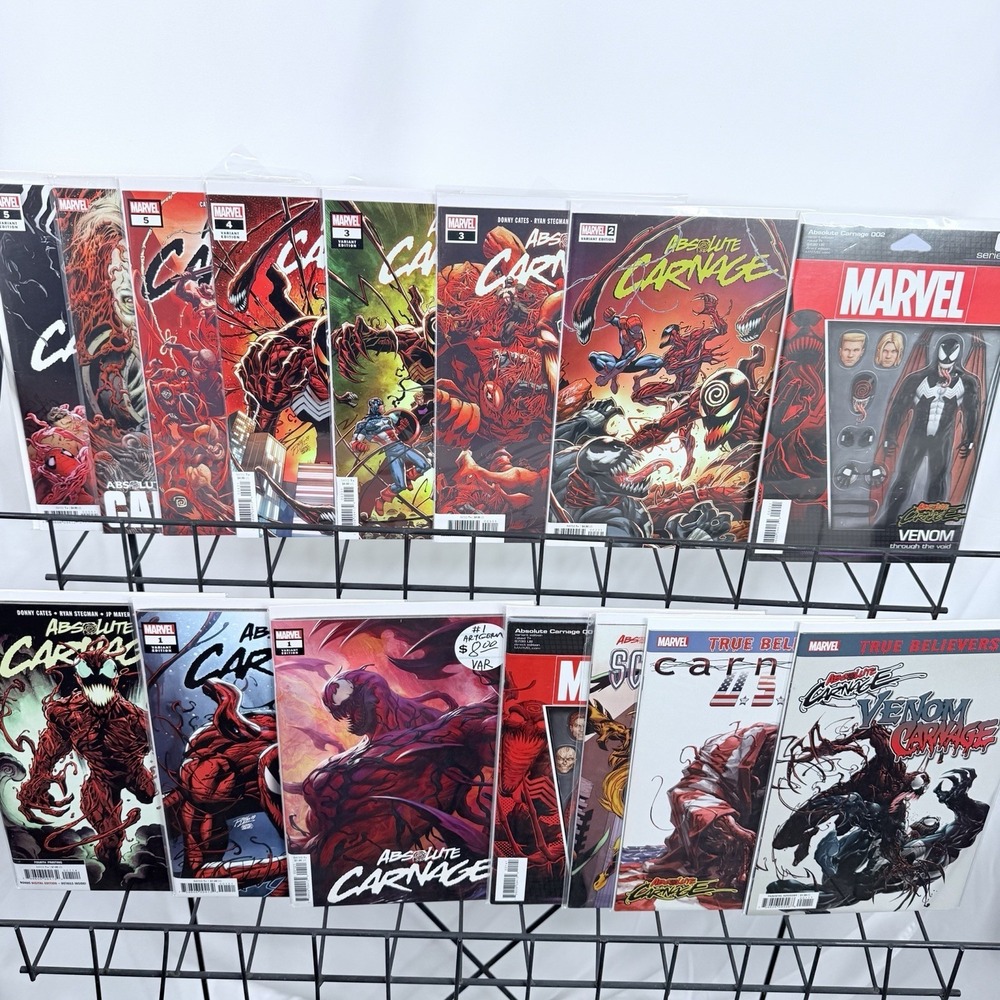 Absolute Carnage 1-5 Scream 2, AC True Believers USA and AC Venom Key 1st